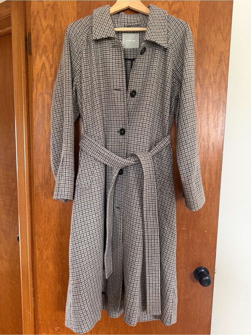 Everlane plaid trench